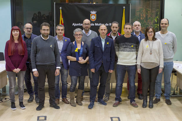 El tripartito independentista de Molins de Rei presenta el acuerdo de gobierno para lo que queda de mandato