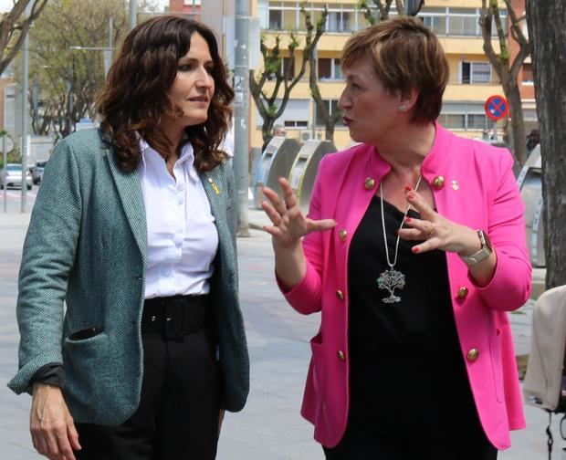 La consejera de Presidencia de la Generalitat visita Sant Andreu de la Barca
