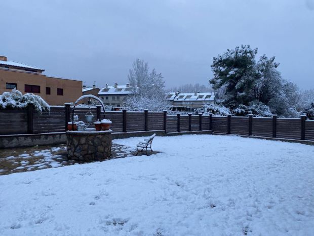 5 centimetros de nieve en Begues