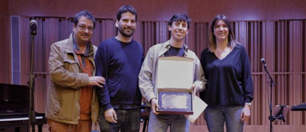 Entrega del premio a Albert Rabell