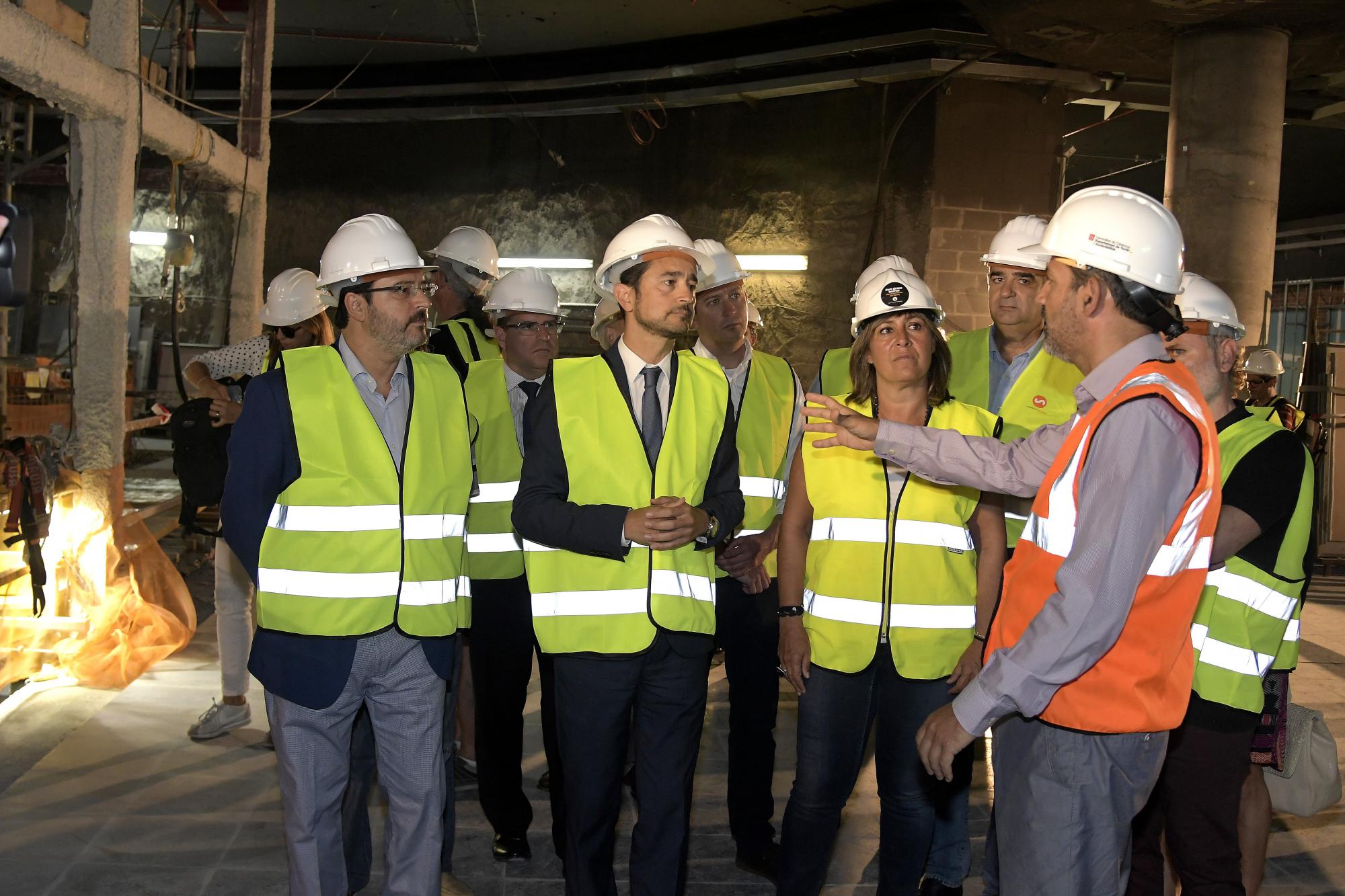 El conseller Calvet afirma que las obras de la L10 en L'Hospitalet "están al día"