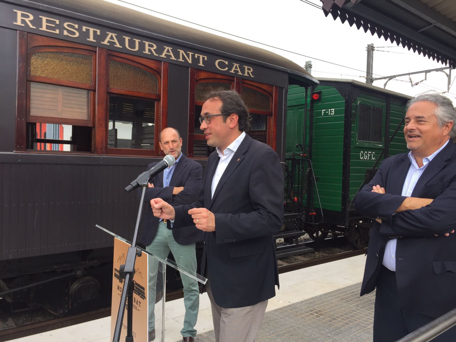 L’únic tren restaurant turístic de Catalunya ja roda entre Sant Boi i Montserrat