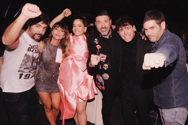 Los artistas de la comarca durante Los 40 Music Awards 2019