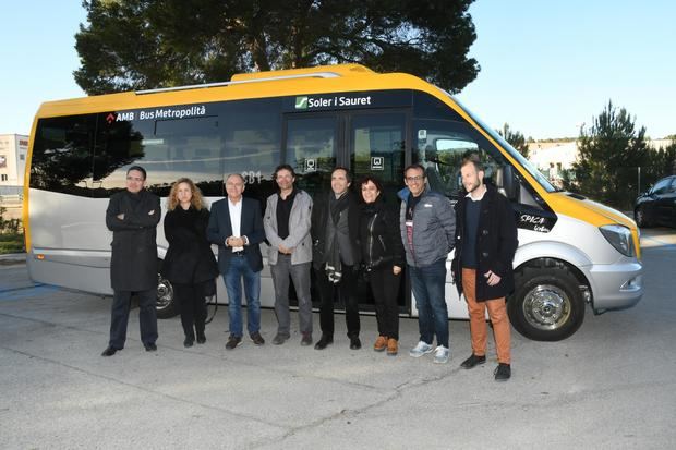 Este miércoles, durante la inauguración del nuevo autobús bajo demanda en Cervelló