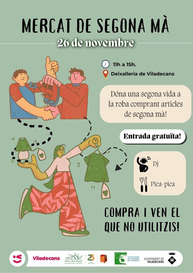 El punto limpio de Viladecans organiza un mercado de segunda mano