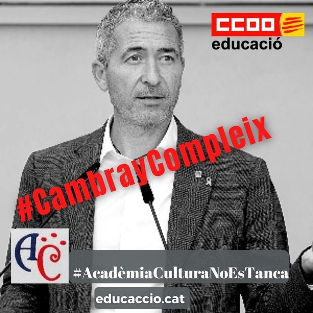 CCOO señala al consejero de Educación por incumplir los compromisos del Departamento con las familias y las trabajadoras de Academia Cultura de L'Hospitalet