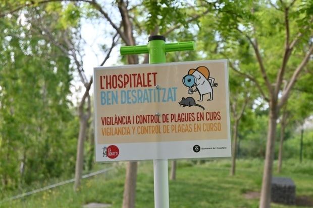 L’Hospitalet inicia una campaña de eliminación y control de roedores en parques y jardines