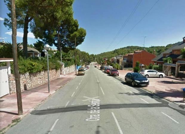 Carretera de La Sentiu en el barrio/urbanización de Gavà.