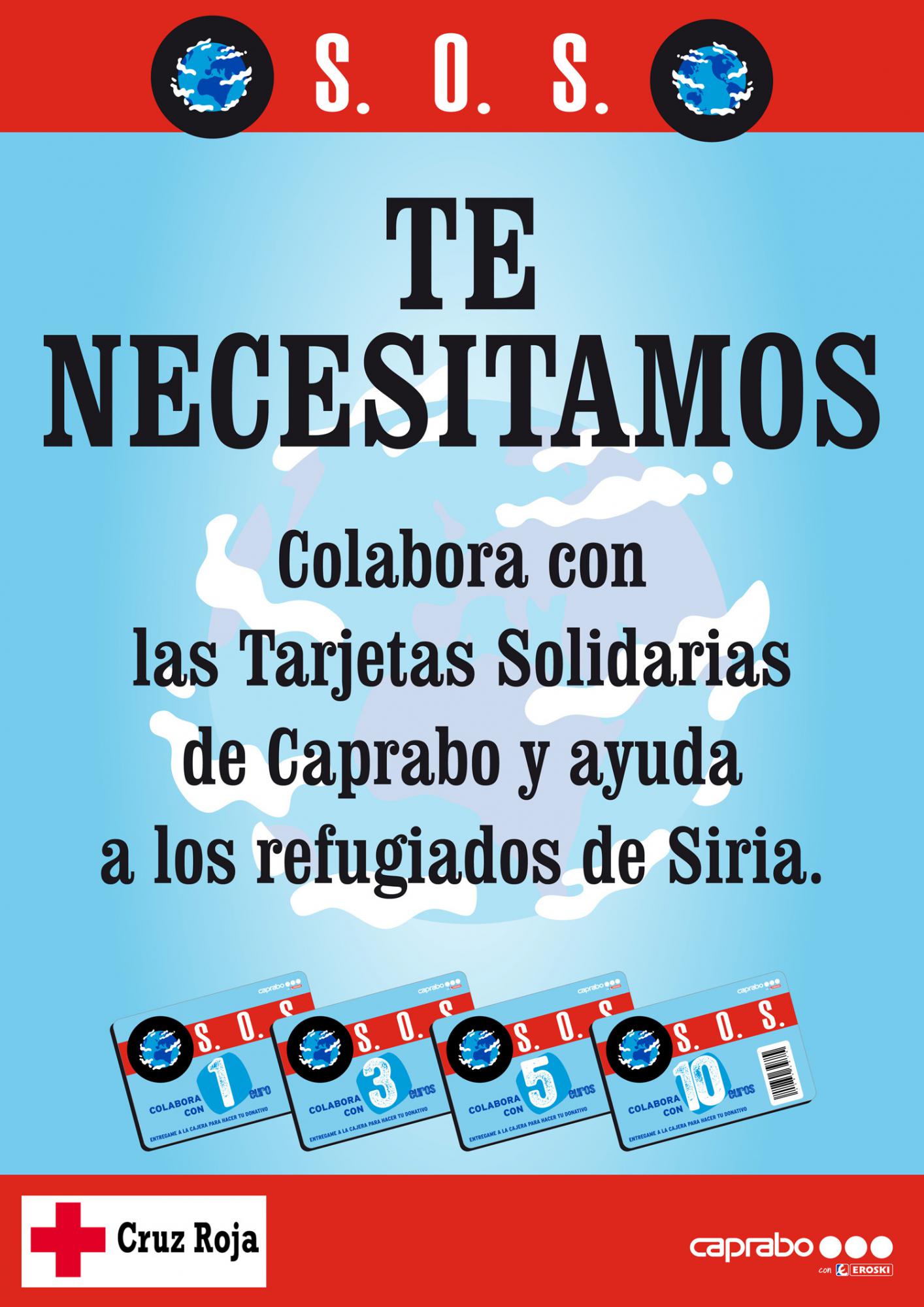 Iniciativa de Caprabo y Cruz Roja de ayuda a los refugiados