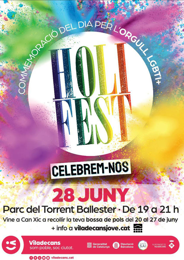 Viladecans conmemora el día del orgullo LGTBI con un 'Holi Festival'