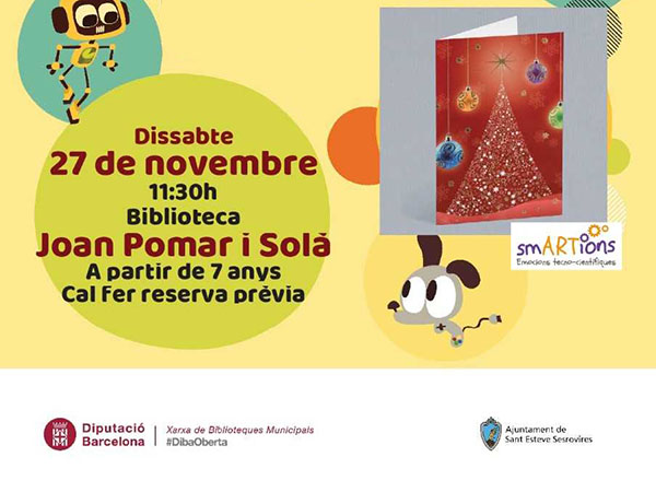 La Biblioteca Municipal organiza un taller infantil para crear una postal electrificada