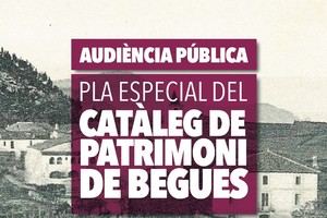 Begues hará una sesión informativa sobre el Plan Especial del Catálogo de Patrimonio local