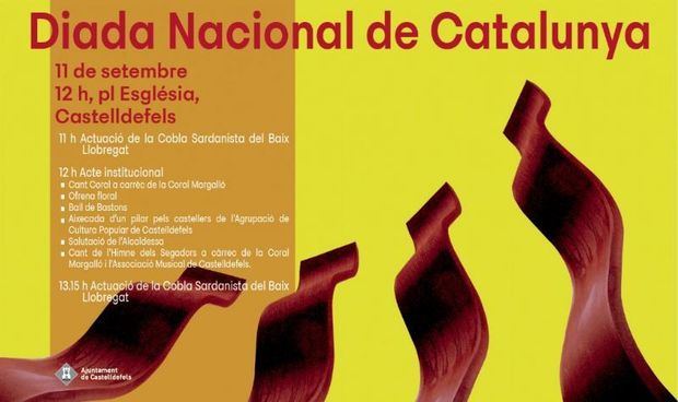 La celebración de la Diada Nacional de Cataluña regresa otro año más al municipio de Castelldefels