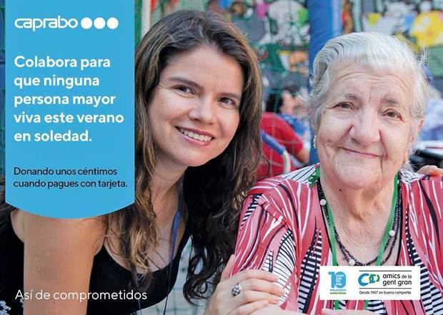 Campaña de caprabo para recoger fondos para la tercera edad