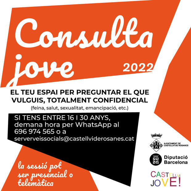 El servicio de consulta joven de Castellví mantiene el doble formato para las sesiones de asesoramiento