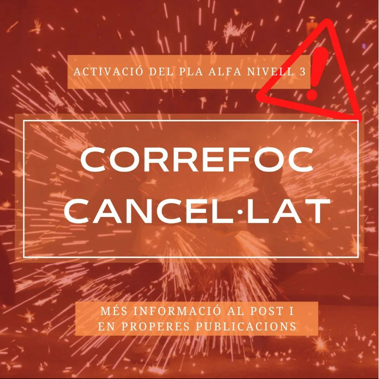 Corbera cancela dos actividades de la Fiesta Mayor debido las nuevas restricciones