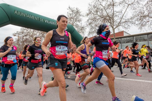 Instante en el que daba comienzo una Cursa de la Dona de años anteriores (Foto: Aj. de Viladecans)