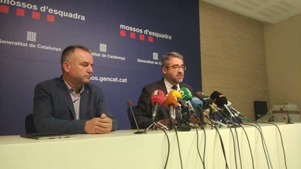 Rueda de prensa del director de los Mossos de este mediodía.