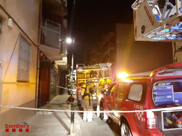 Incendio en una vivienda de Cornellà