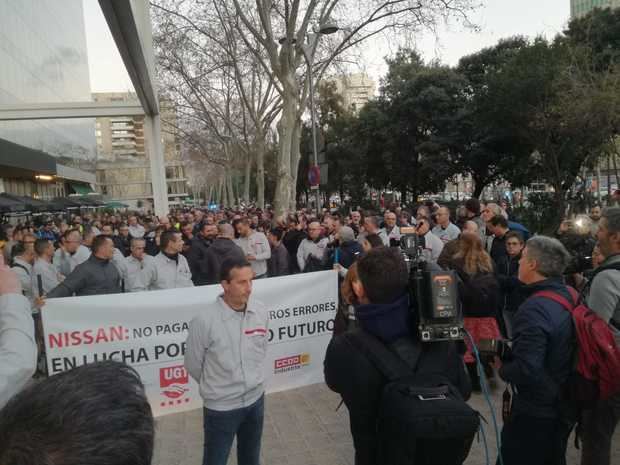 La manifestación del martes ante el consulado de Japón.