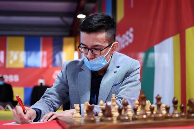 GM Nodirbek Abdusattorov, ganador de la segunda edición de elllobregat Open Chess, en 2021