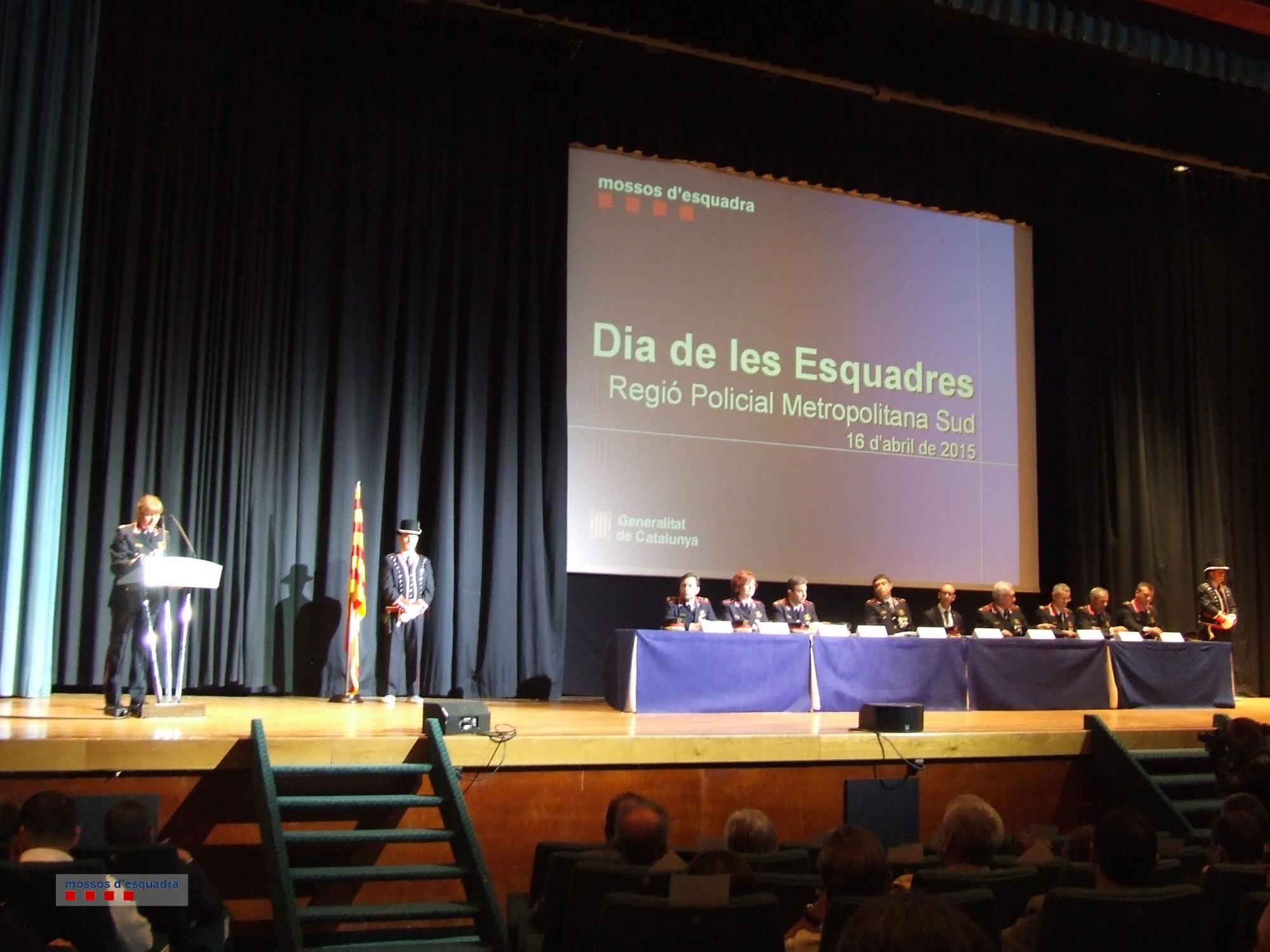 Els santboians Lluís Parés i Ramón Codina reconeguts al Dia de les Esquadres de Mossos