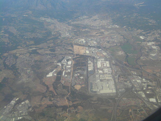 Vista aérea de la planta de Seat en Martorell