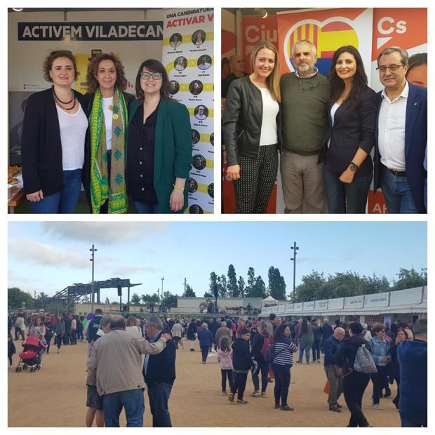 Desfile político en el primer día de la Fira de Sant Isidre de Viladecans