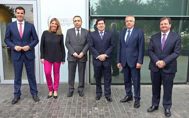 Gustavo González, Blanca Sorigué, Anwar Zibaoui, Galo Molina, Pere Navarro y Antonio Llobet.