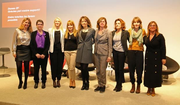 Las integrantes del grupo de trabajo, el primer paso hacia la creación del Consejo de la Mujer.