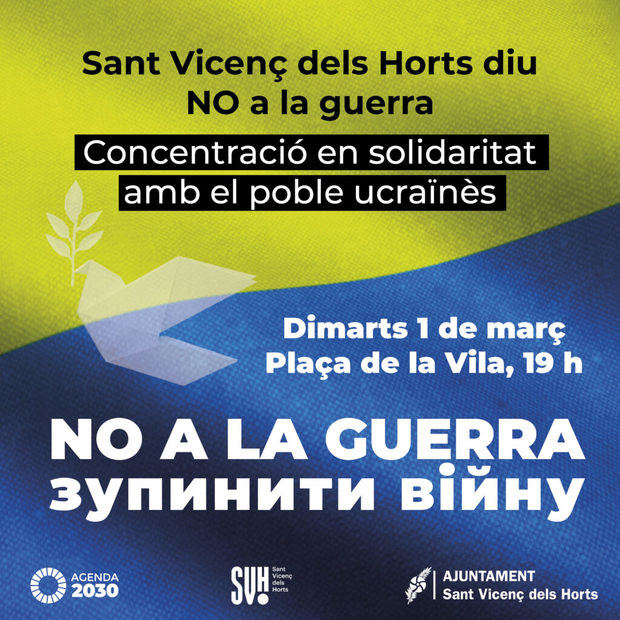 Sant Vicenç dels Horts organiza una recogida de material humanitario para Ucrania