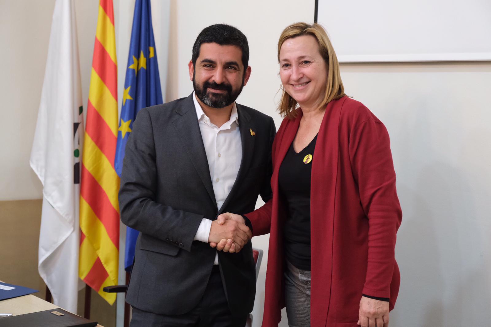 Acuerdo entre Sant Vicenç y la Generalitat para financiar plazas residenciales para gente mayor