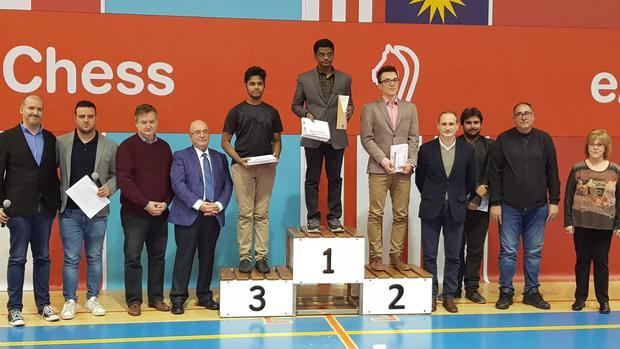 Narayanan, Bartel y Erigaisi forman el podio del primer El Llobregat Open Chess.