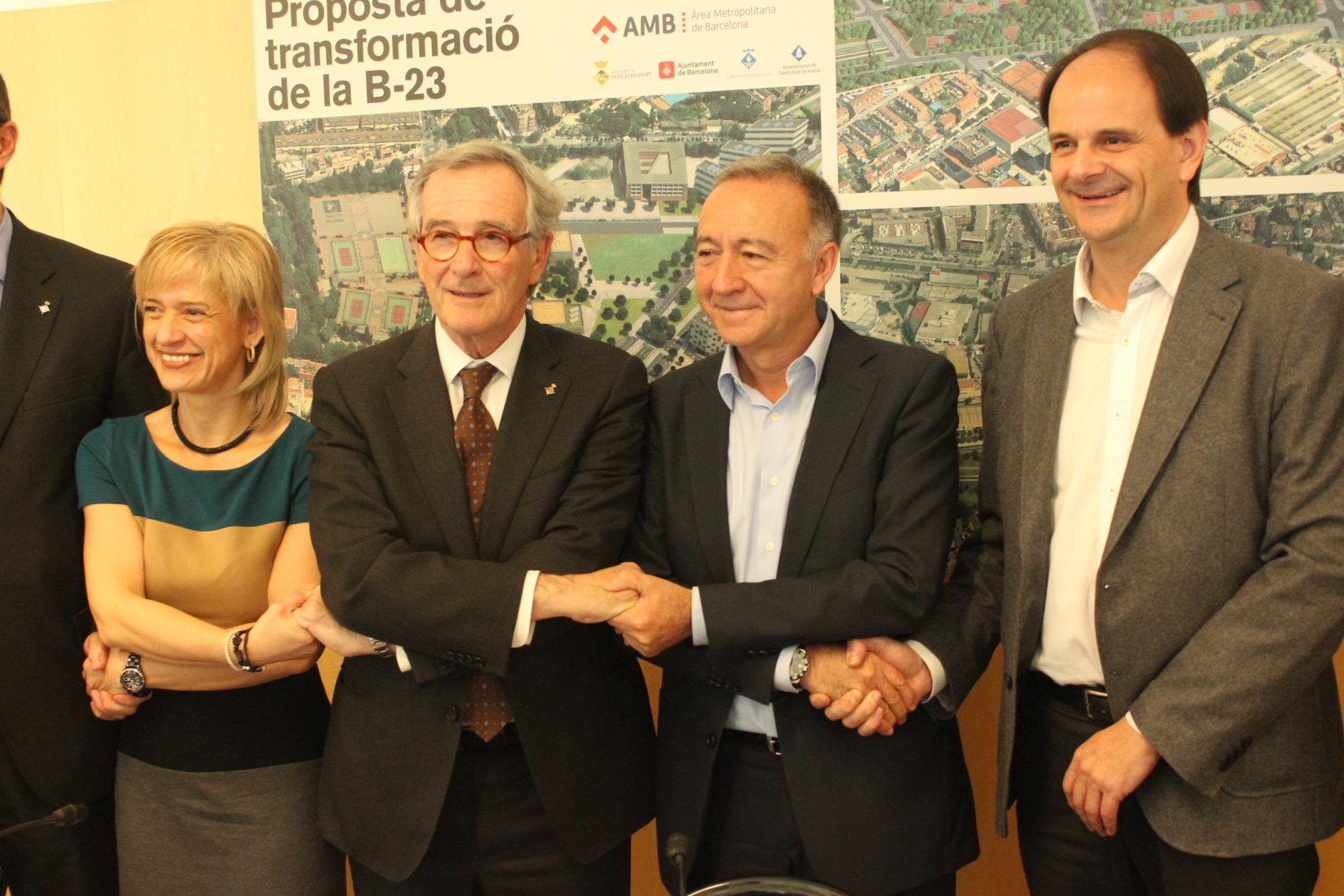 El Baix Llobregat s’abraça a la Diagonal de Barcelona