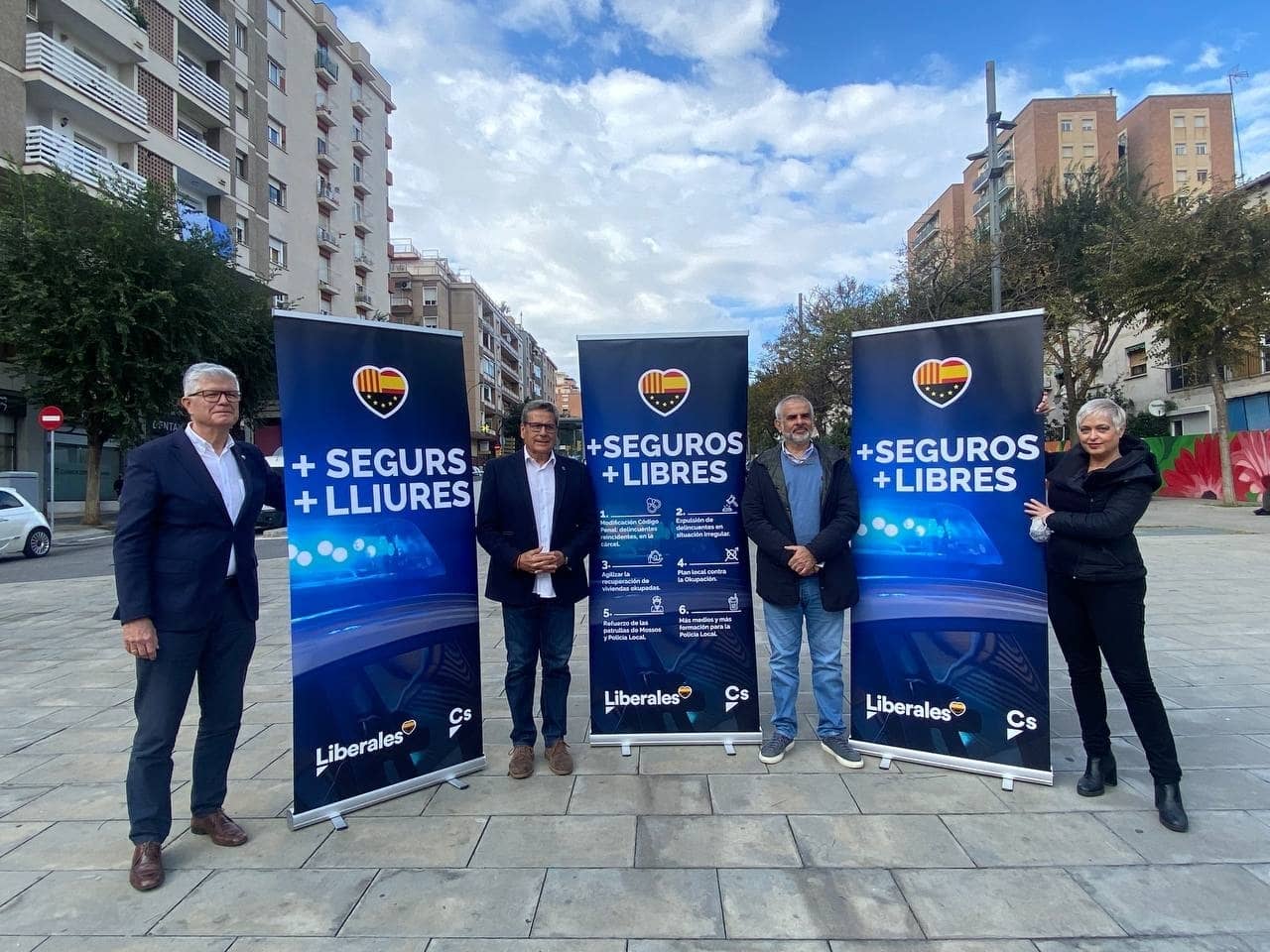 Ciutadans presenta su campaña de seguridad bajo el lema "+ Seguros + Libres"