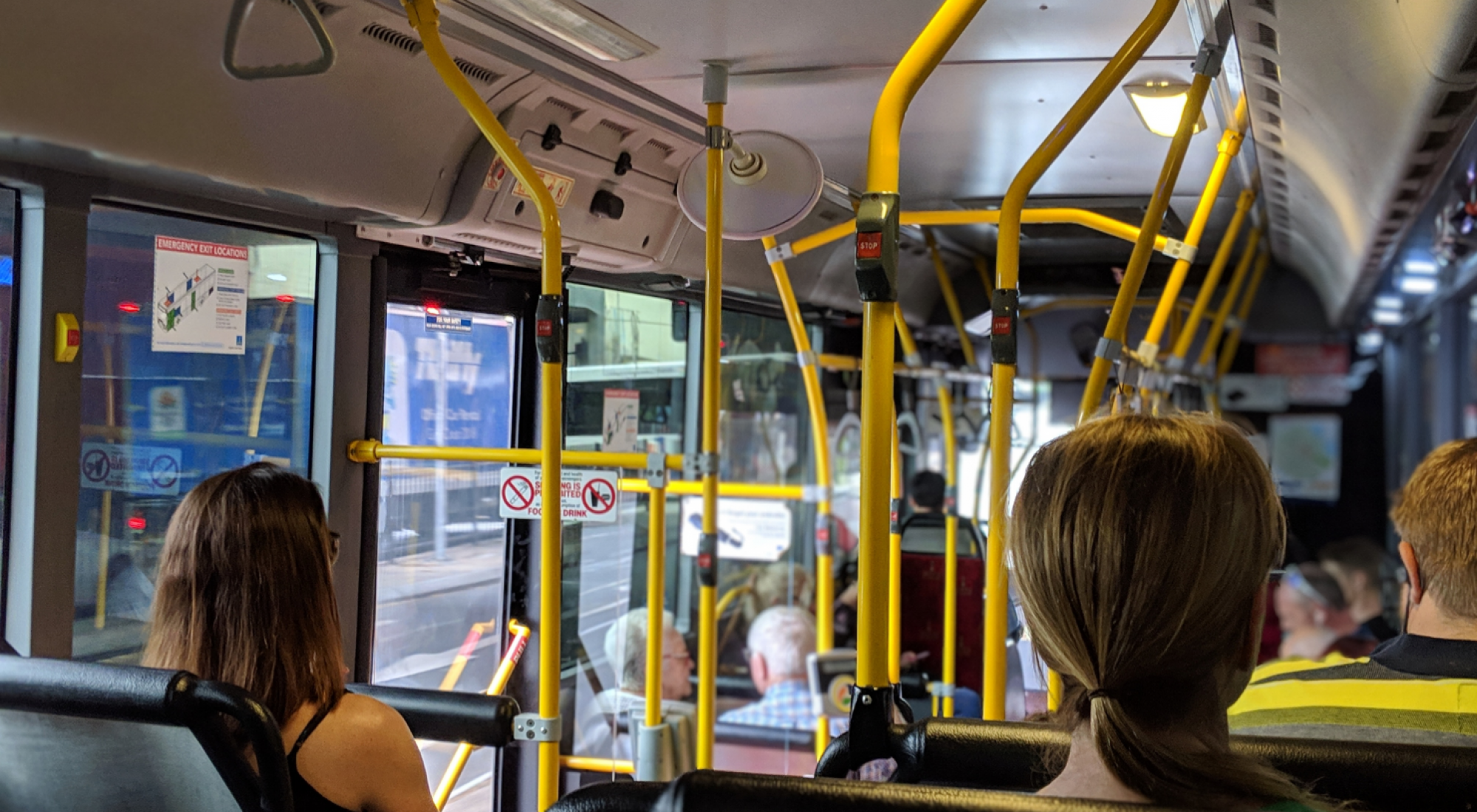 Interior de un autobús