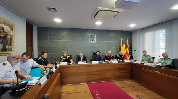 Reunión de la Junta Local de Seguridad en Castelldefels el martes, día 18 de julio
