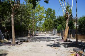 La obras de remodelación en la avenida Torres Vilaró en Begues continúan sin descanso este agosto