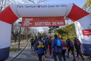 Salida de la Magic Line desde el Parc Sanitari Sant Joan de Déu de Sant Boi