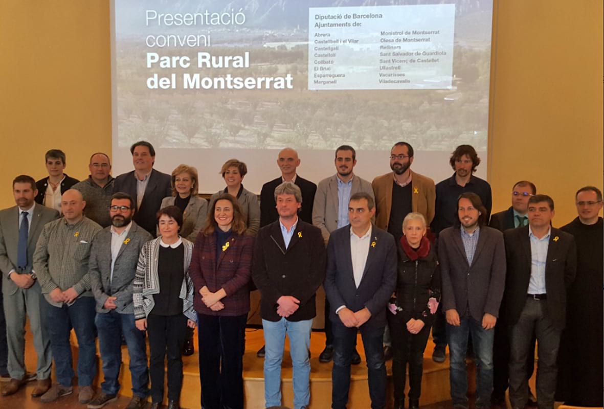La Diputació de Barcelona y 16 municipios constituyen alrededor de 'Montserrat' el primer parque rural de España