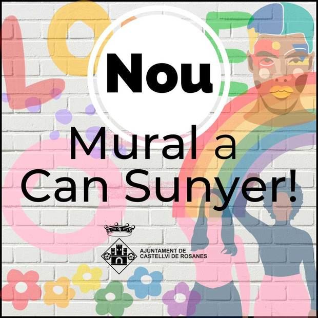 El nuevo mural de Can Sunyer reivindicará sobre feminismo, igualdad, y diversidad sexual y de género