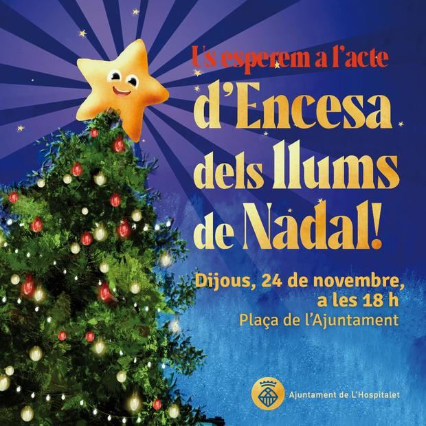 L'Hospitalet ilumina calles y plazas con el alumbrado navideño