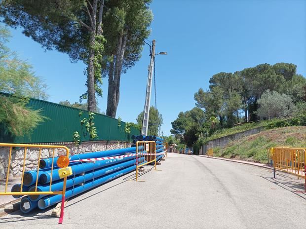 La calle de les Soleies de Castellví quedará cortada por los trabajos de alcantarillado