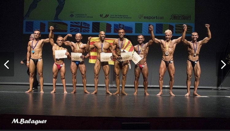 El santboiano Pere Ginesta, subcampeón de Europa de Culturismo