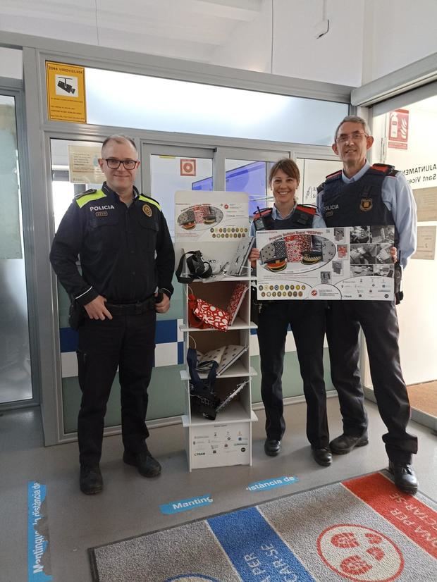 La Policía Local de Sant Vicenç colabora en la campaña de personas con diversidad funcional