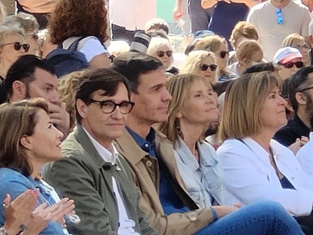 Pedro Sanchez en la Fiesta de la Rosa de este año.