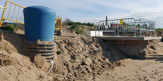 Gemma Badia expresa preocupación ante la regresión de la playa de Gavà y exige soluciones urgentes