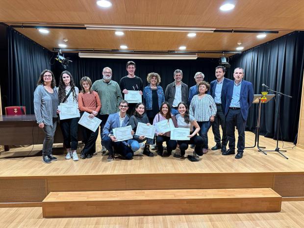 Estudiantes premiados de la 28ª Edición de los Premios Batec Jove