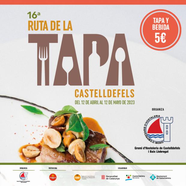 Cartel promocional de la 16ª edición de la Ruta de la Tapa de Castelldefels