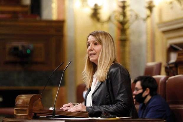 SONIA GUERRA DURANTE UNA INTERVENCIÓN EN EL CONGRESO 